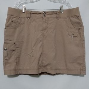 Lane Bryant Khaki Tan Skort Women's Plus Size 18 Spring Summer Hiking